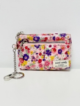 Monedero 3 cremalleras impermeable Sweet Candy  Estampado Liberty (Tonos en rosa)