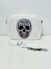 Bolso Bandolera polipiel Calavera (WHITE)