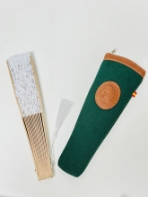 Funda abanico con cierre cremallera (Color verde)
